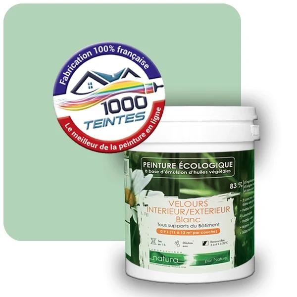 Peinture Natura Tassili® Les Verts (Mille Teintes E11-47) Intérieur/Extérieur VELOURS