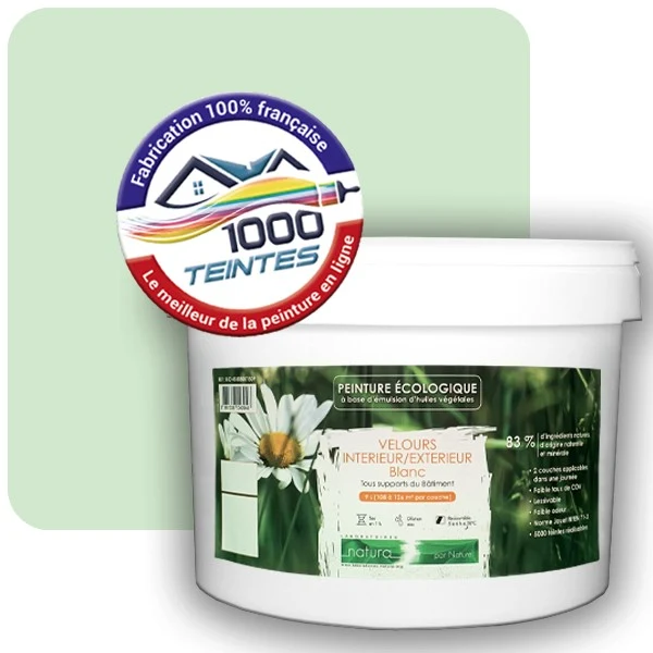 Peinture Natura Tassili® Les Verts (Mille Teintes E11-41) Intérieur/Extérieur VELOURS