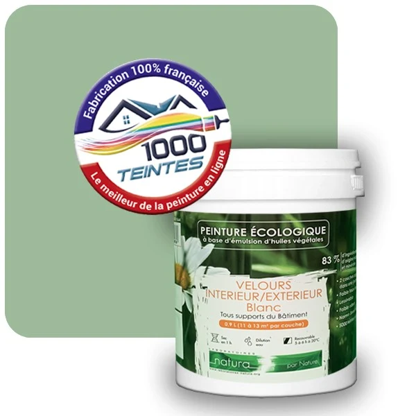 Peinture Natura Tassili® Les Verts (Mille Teintes E11-28) Intérieur/Extérieur VELOURS