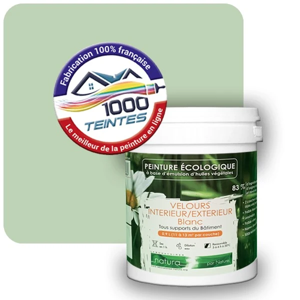 Peinture Natura Tassili® Les Verts (Mille Teintes E11-27) Intérieur/Extérieur VELOURS
