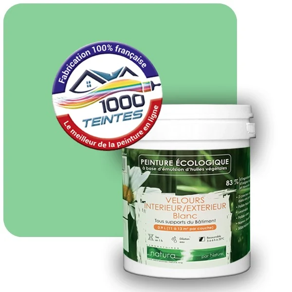 Peinture Natura Tassili® Les Verts (Mille Teintes E11-23) Intérieur/Extérieur VELOURS