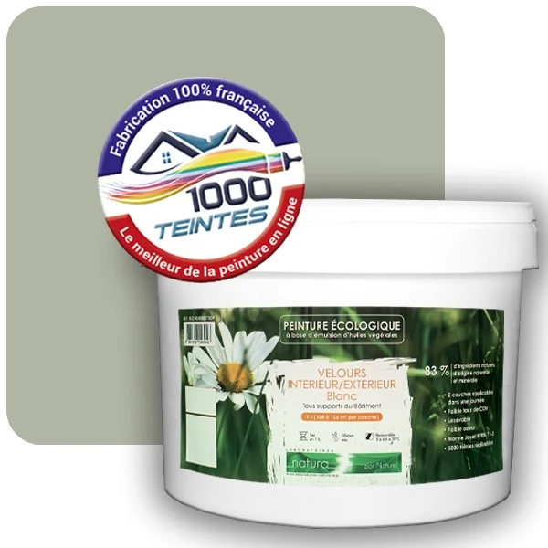 Peinture Natura Tassili® Les Verts (Mille Teintes E10-58) Intérieur/Extérieur VELOURS