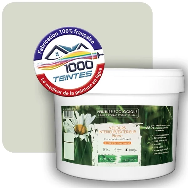 Peinture Natura Tassili® Les Verts (Mille Teintes E10-56) Intérieur/Extérieur VELOURS