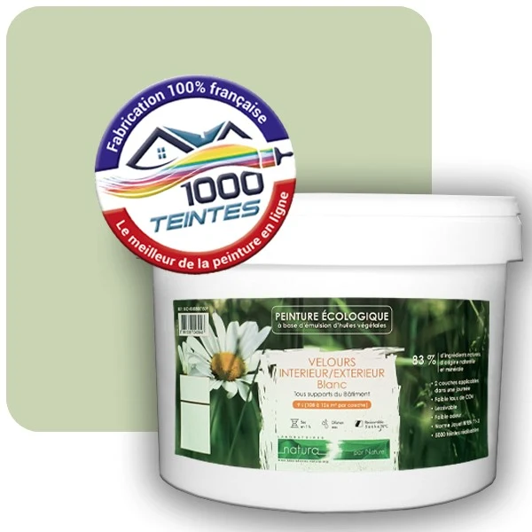 Peinture Natura Tassili® Les Verts (Mille Teintes E10-52) Intérieur/Extérieur VELOURS