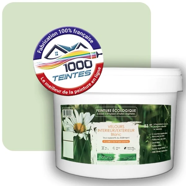 Peinture Natura Tassili® Les Verts (Mille Teintes E10-46) Intérieur/Extérieur VELOURS