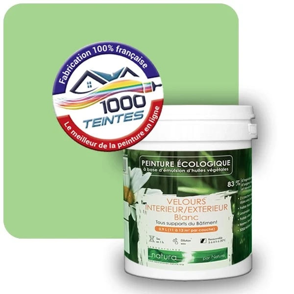 Peinture Natura Tassili® Les Verts (Mille Teintes E10-42) Intérieur/Extérieur VELOURS
