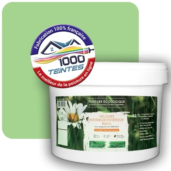Peinture Natura Tassili® Les Verts (Mille Teintes E10-42) Intérieur/Extérieur VELOURS