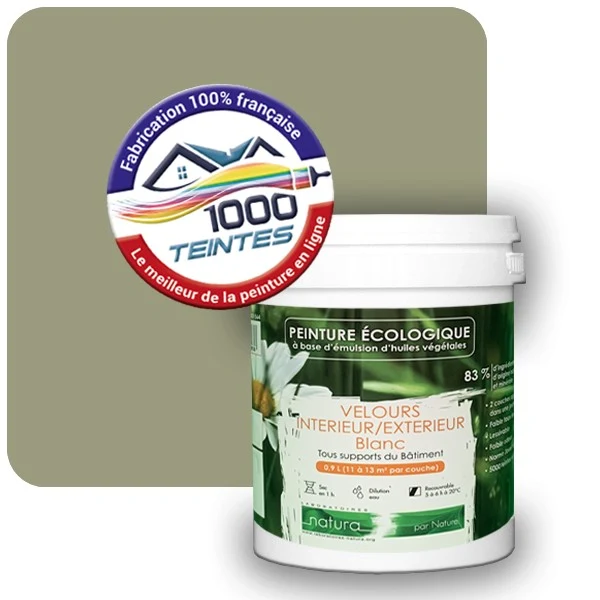 Peinture Natura Tassili® Les Verts (Mille Teintes E10-37) Intérieur/Extérieur VELOURS