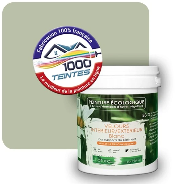 Peinture Natura Tassili® Les Verts (Mille Teintes E10-36) Intérieur/Extérieur VELOURS