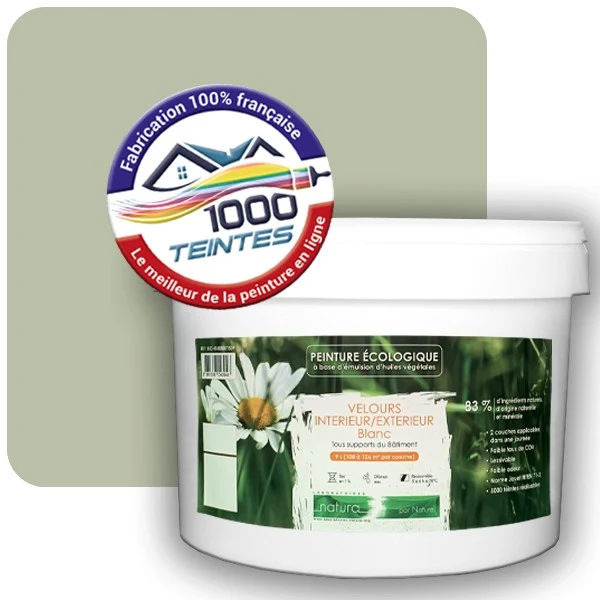 Peinture Natura Tassili® Les Verts (Mille Teintes E10-36) Intérieur/Extérieur VELOURS