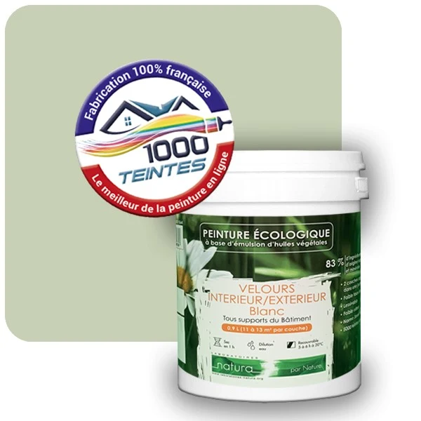 Peinture Natura Tassili® Les Verts (Mille Teintes E10-32) Intérieur/Extérieur VELOURS