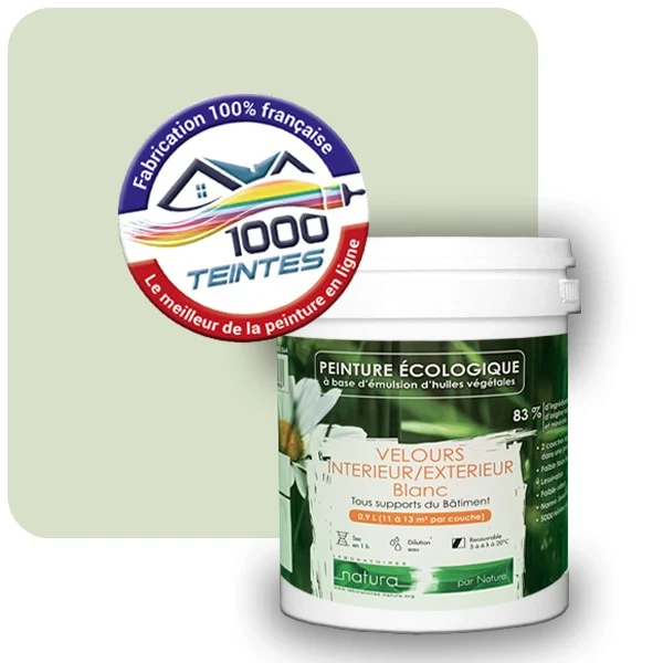 Peinture Natura Tassili® Les Verts (Mille Teintes E10-31) Intérieur/Extérieur VELOURS