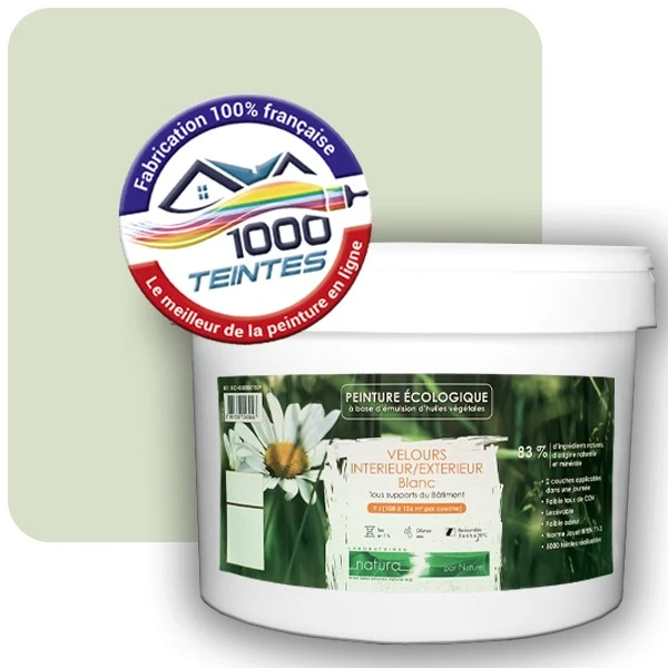Peinture Natura Tassili® Les Verts (Mille Teintes E10-31) Intérieur/Extérieur VELOURS