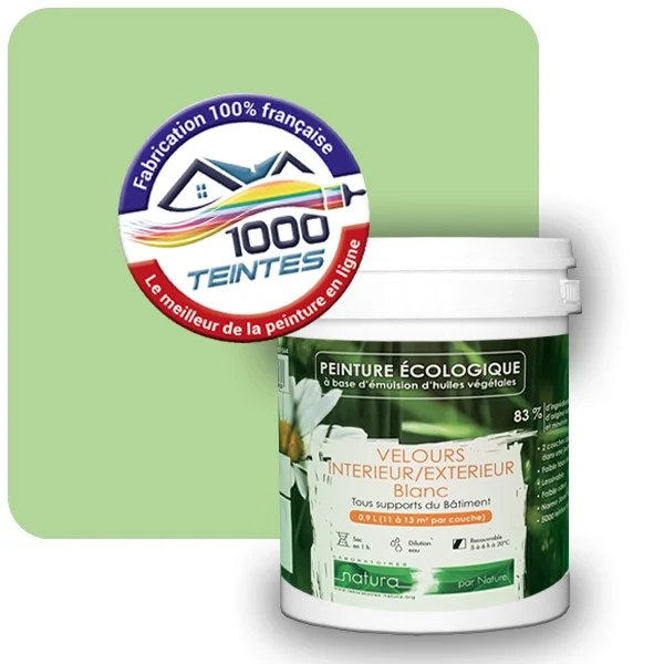 Peinture Natura Tassili® Les Verts (Mille Teintes E10-27) Intérieur/Extérieur VELOURS