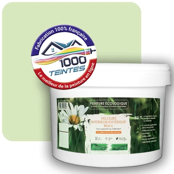Peinture Natura Tassili® Les Verts (Mille Teintes E10-26) Intérieur/Extérieur VELOURS
