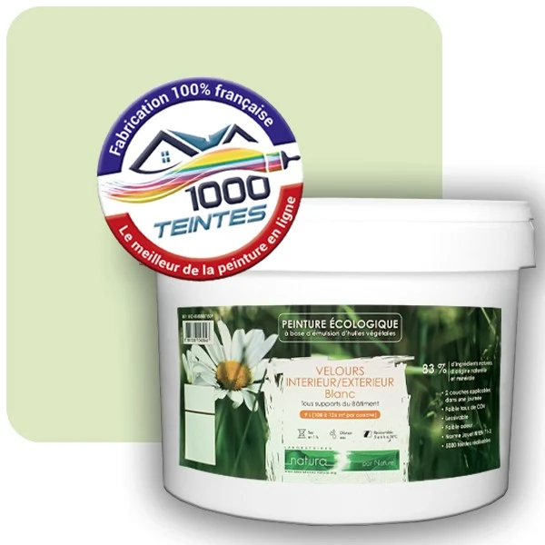 Peinture Natura Tassili® Les Verts (Mille Teintes E10-21) Intérieur/Extérieur VELOURS