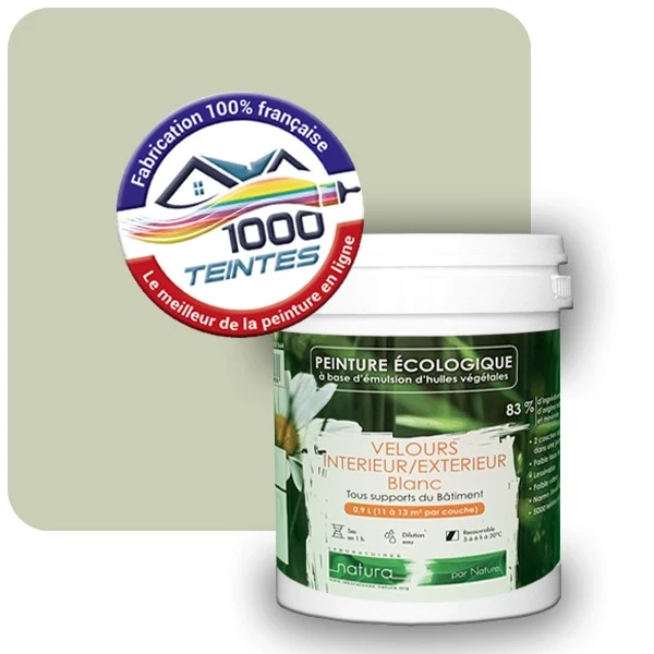 Peinture Natura Tassili® Les Verts (Mille Teintes E10-17) Intérieur/Extérieur VELOURS