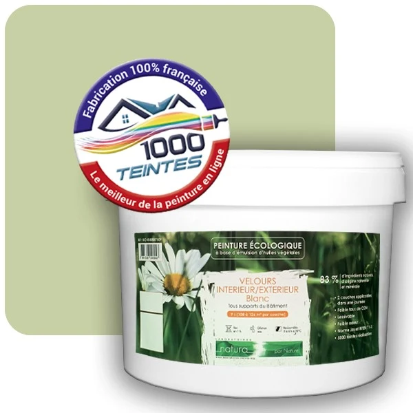 Peinture Natura Tassili® Les Verts (Mille Teintes E10-12) Intérieur/Extérieur VELOURS