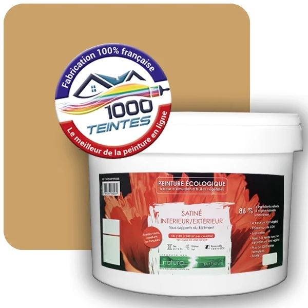 Peinture Natura Tassili® Les Jaunes (Mille Teintes E6-13) Intérieur/Extérieur SATIN