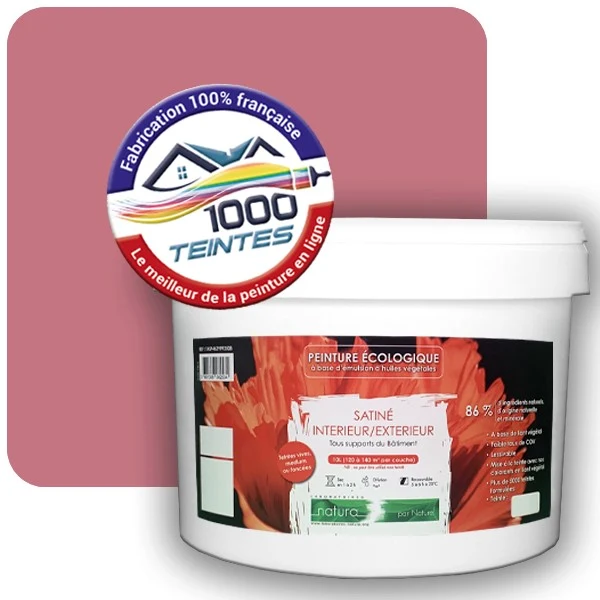Peinture Natura Tassili® Les Roses (Mille Teintes E1-49) Intérieur/Extérieur SATIN