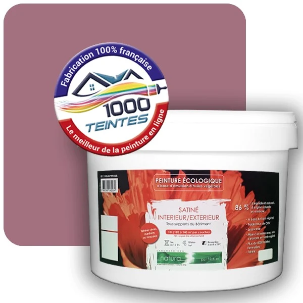 Peinture Natura Tassili® Les Roses (Mille Teintes E1-33) Intérieur/Extérieur SATIN