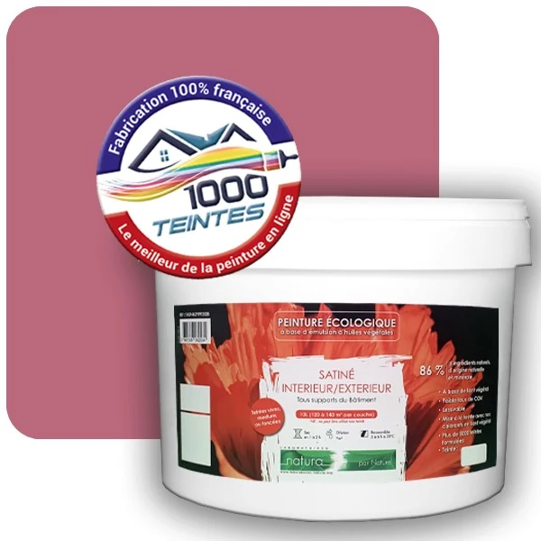 Peinture Natura Tassili® Les Roses (Mille Teintes E1-25) Intérieur/Extérieur SATIN