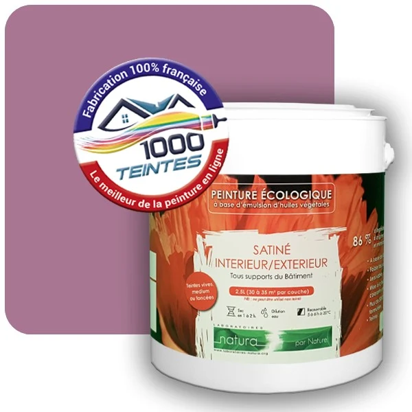 Peinture Natura Tassili® Les Roses (Mille Teintes E1-4) Intérieur/Extérieur SATIN