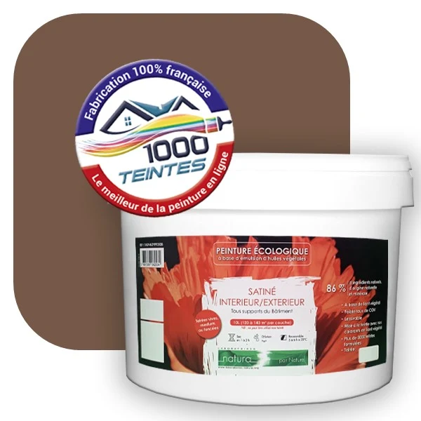 Peinture Natura Tassili® Brun Pâle (RAL Classic 8025) Intérieur/Extérieur SATIN